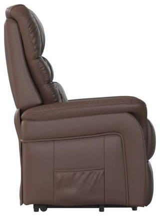 Hercules Series Remote Powered Lift Recliner, Cognac Leathersoft
