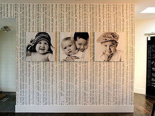 Birch Forest Stencil Allover, Reusable Stencils For Walls, DIY Wall Decor