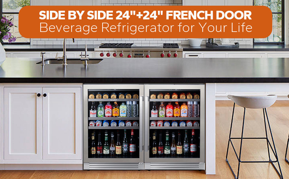 Ca''Lefort 48" 440-Cans Beverage Refrigerator and Cooler Built-In or Freestanding