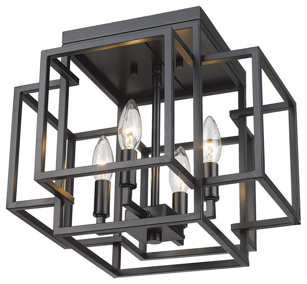 Zlite 454F-MB 4-Light Flush Mount, Other