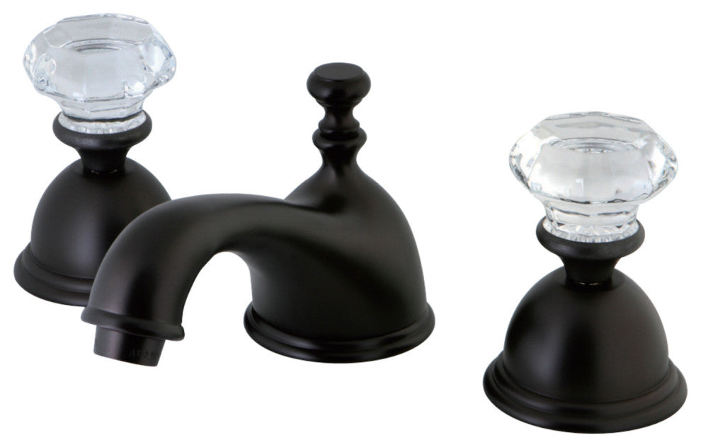 Kingston Brass Widespread Bathroom Faucet With Brass Pop-Up, Oil Rubbed Bronze