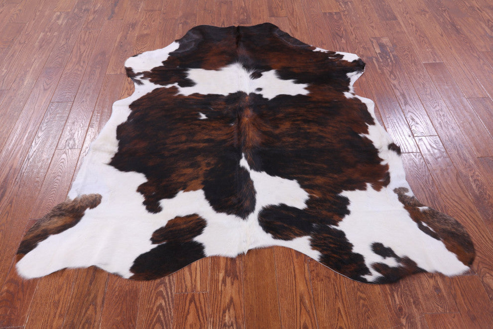 Tricolor Natural Cowhide Rug 6' 0" X 6' 0" C2049