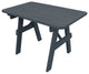 Pine Traditional Table, Charcoal Stain, 4 Foot