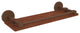 Prestige Skyline 16" Solid Wood Shelf with Gallery Rail, Antique Bronze