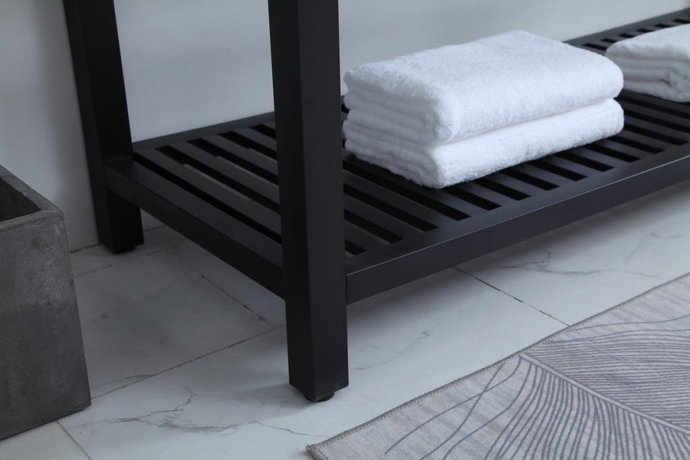 Home Living 22" Modern Black-Light Bathroom Vanity