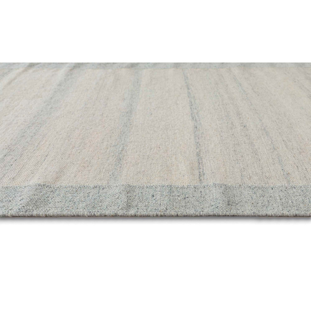 Nu Maison Soft Border Area Rug, Light Blue, 6'x9'