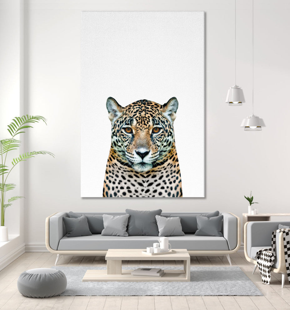 Leopard II - 72 x 48 by Tai Prints