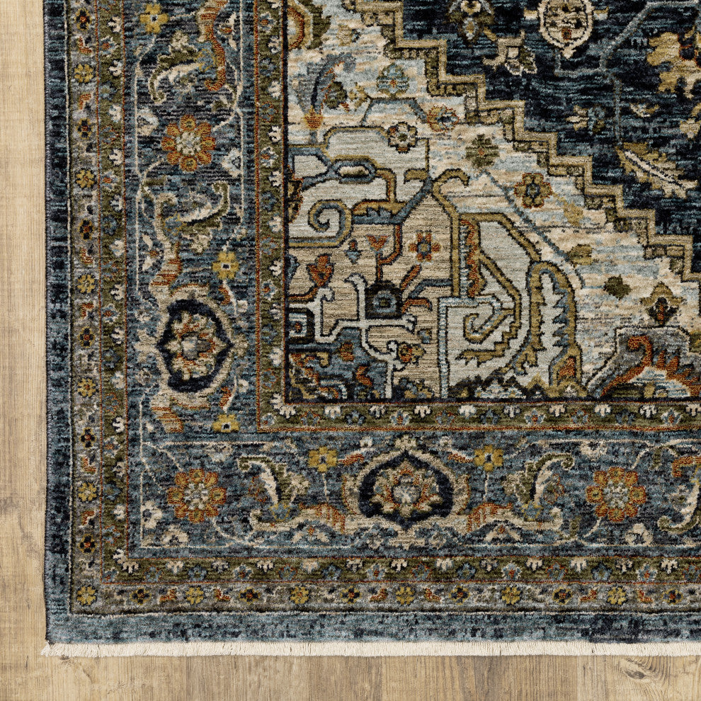 Aberdeen 1144Q Blue/Taupe 3'3" x 5' Rug