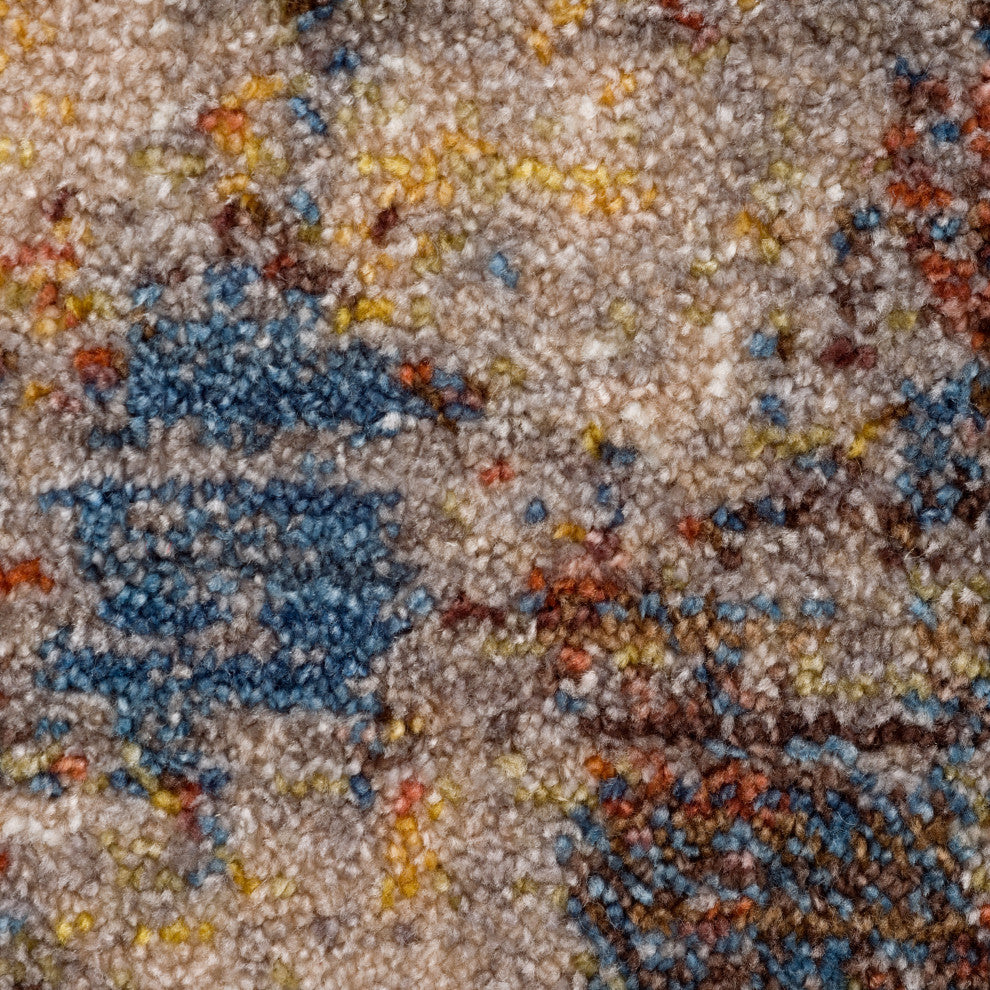 Distressed Desert Modern Area Rug, 2' X 6'