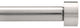 Cappa Nickel Curtain Rod, 3/4"