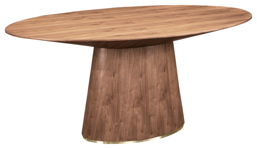 First of A Kind Otago Oval Dining Table Walnut
