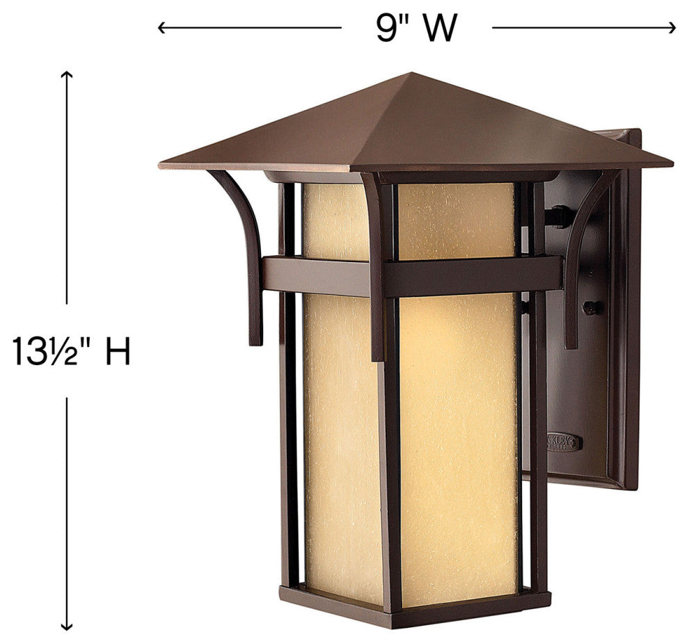 Hinkley Harbor Medium Wall Mount Lantern 12V, Anchor Bronze