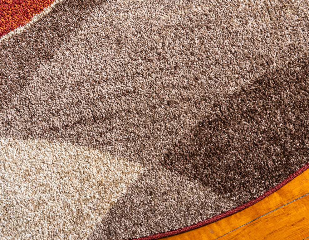 Unique Loom Multicolored Autumn Plantation 3' 3 x 3' 3 Round Rug