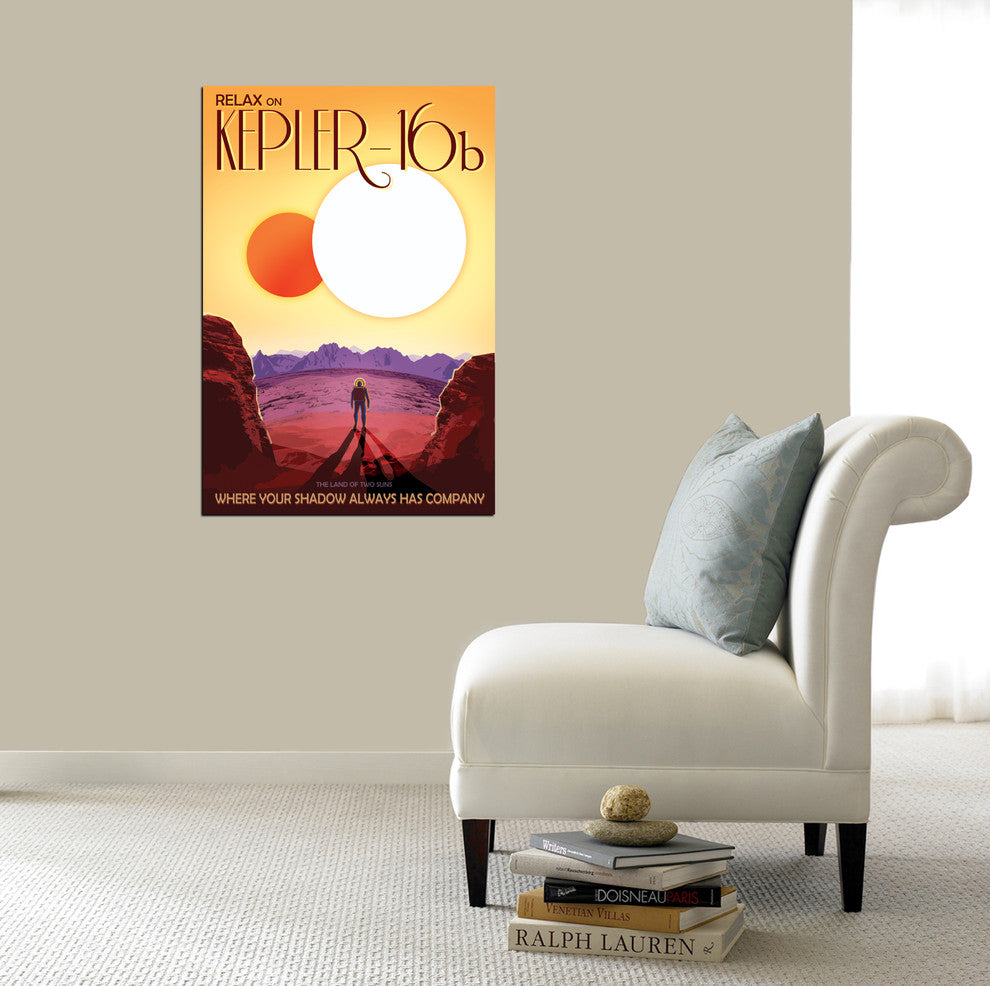 Epic Graffiti "Visions of the Future: Kepler-16b" Giclee Canvas Art, 12"x18"