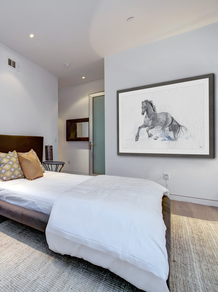 "El Caballo" Framed Painting Print, 30"x20"