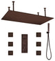 Diadema 20"X40" Large Oil Rubbed Bronze Solid Brass LED Rain Shower Head