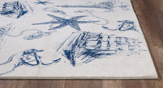Stella Ivory/Navy Coastal Area Rug, 3'3 X 4'11