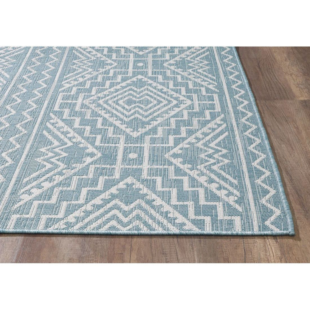 KAS Provo 5779 Aqua Quinn Area Rug, 7'10"x10'10"