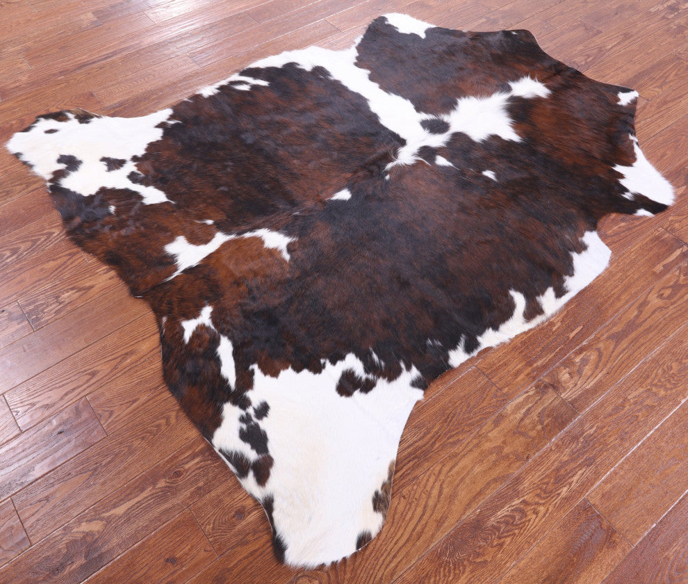 Natural Cowhide Rug 6' 3" X 5' 10" C1960