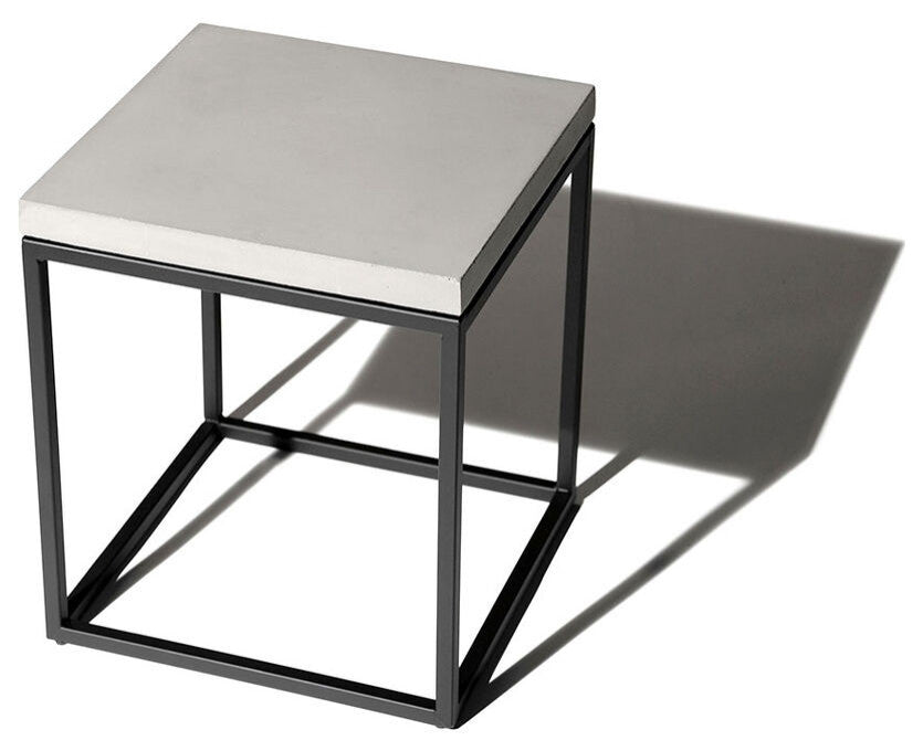 Lyon Beton Perspective Side Table | Black