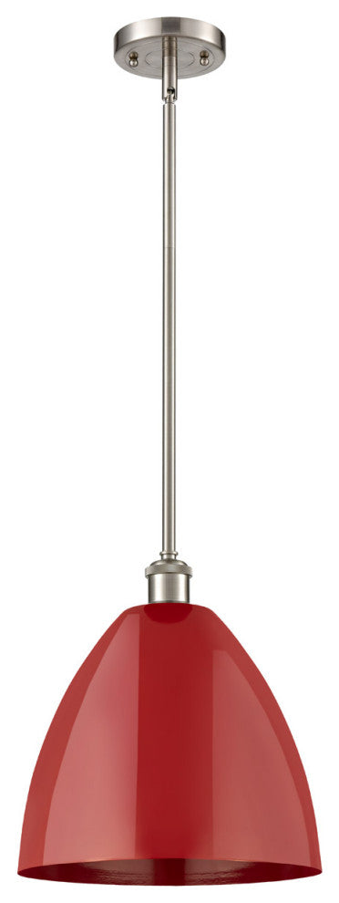 Innovations 516-1S-SN-MBD-12-RD 1 Light Pendant, Brushed Satin Nickel