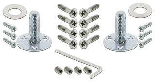 Double New York Plate With Oval Clear Crystal Knob, Satin Nickel