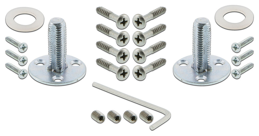 Double New York Plate With Oval Clear Crystal Knob, Satin Nickel