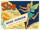 "Baby Ginger" Digital Paper Print by Vintage Booze Labels, 46"x35"