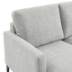 Sectional Sofa Couch, Light Gray, Fabric, Modern