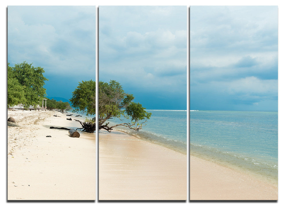 "Beautiful Coastline in Indonesia" Metal Wall Art, 3 Panels, 36"x28"