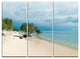 "Beautiful Coastline in Indonesia" Metal Wall Art, 3 Panels, 36"x28"