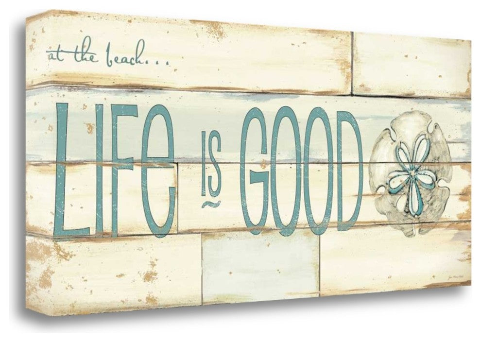 "Life Is Good Beach" By Jo Moulton, Giclee Print on Gallery Wrap Canvas
