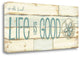 "Life Is Good Beach" By Jo Moulton, Giclee Print on Gallery Wrap Canvas