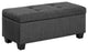 Everett 3-Pack Storage Ottoman, Charcoal