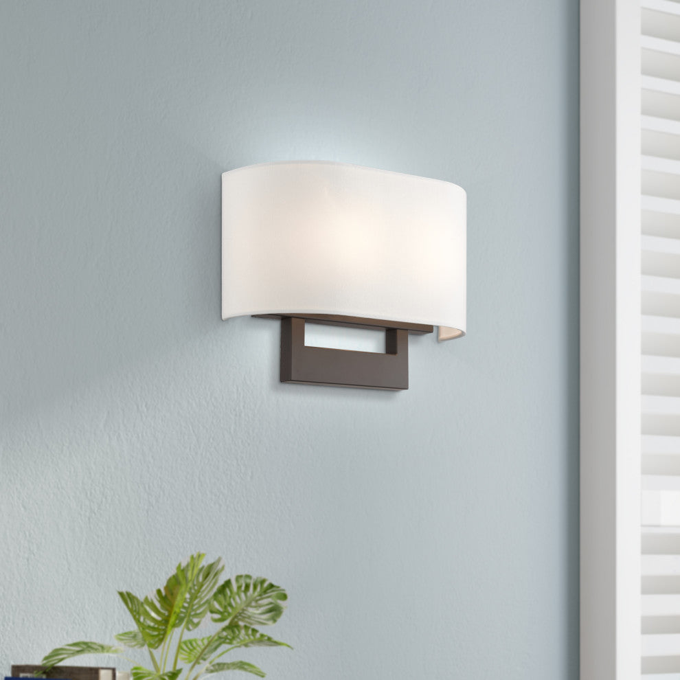 Livex Lighting Wall Sconces 2-Light Bronze Medium Sconce