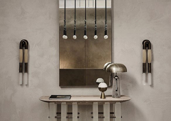 Creative Wall Lamp in Japanese Style for Bedroom, Corridor, Bronze