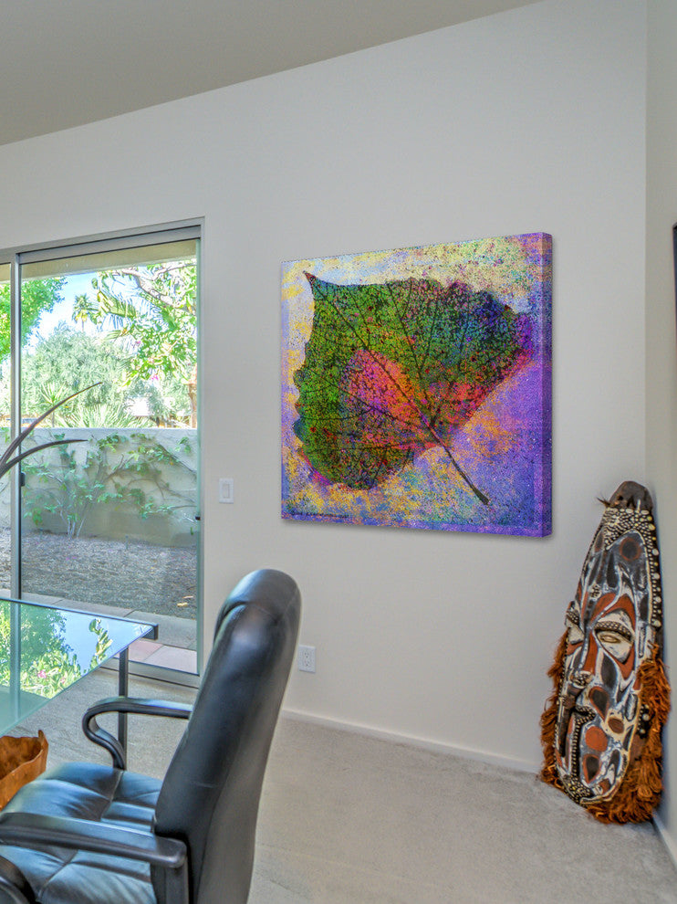 "Cottonwood Leaf" Painting Print on Canvas by Chris Vest