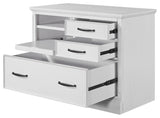 Bowery Hill Traditional 40"W Wood Functional File in Effortless White
