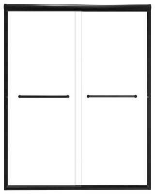 60 x76 Double Sliding Framed Clear Glass Shower Door
