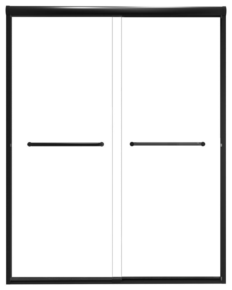 60 x76 Double Sliding Framed Clear Glass Shower Door