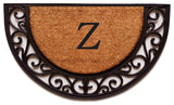 Plantation Arch Monogram Doormat 18"x30", Letter Z