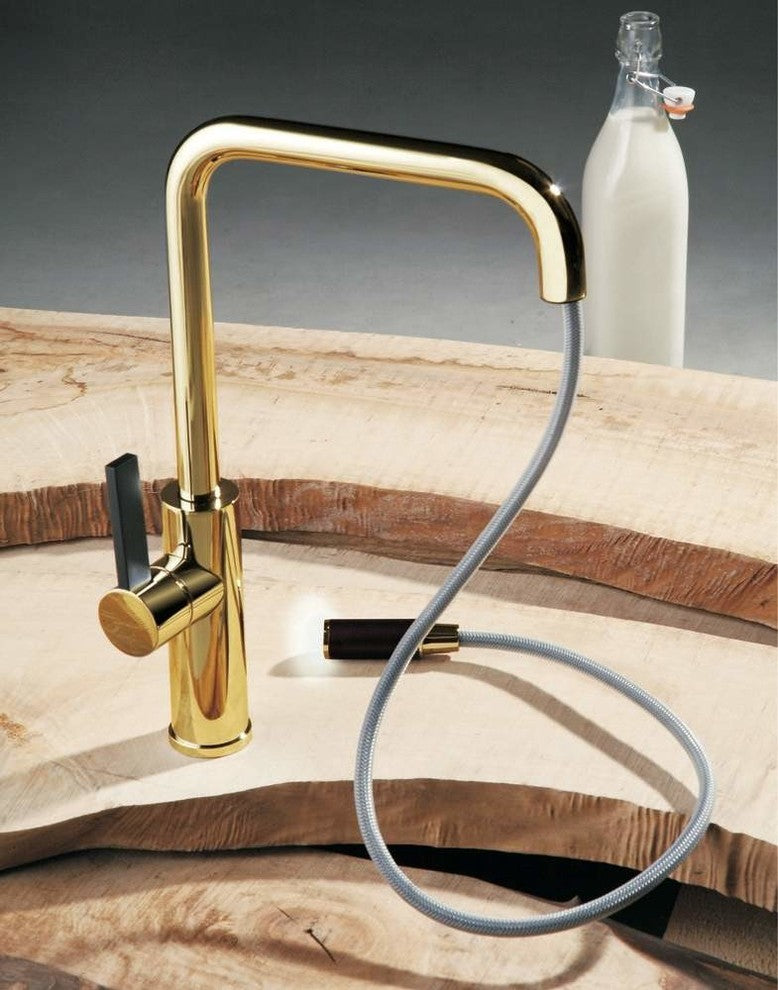 Luz Mono Shower Faucet, Polished Gold