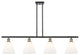 Innovations 516-4I-BAB-GBC-81 4 Light Island Light, Black Antique Brass