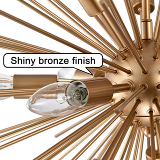 Polly 12-Light Shiny Bronze Sputnik Sphere Chandelier