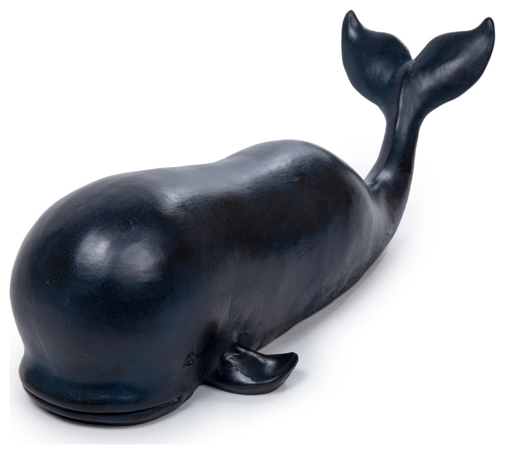 Truu Design Large Polyresin Decorative Whale Figurine