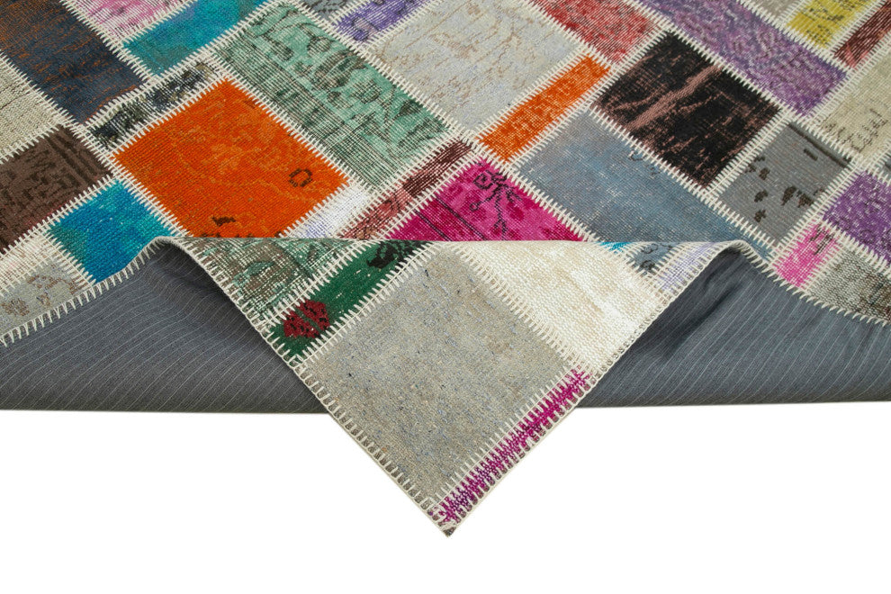 Rug N Carpet - Handwoven Oriental 5' 9" x 8' 0" Decorative Patchwork Area Rug