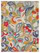 7"x9" Multi Jacobean Floral Indoor Outdoor Area Rug
