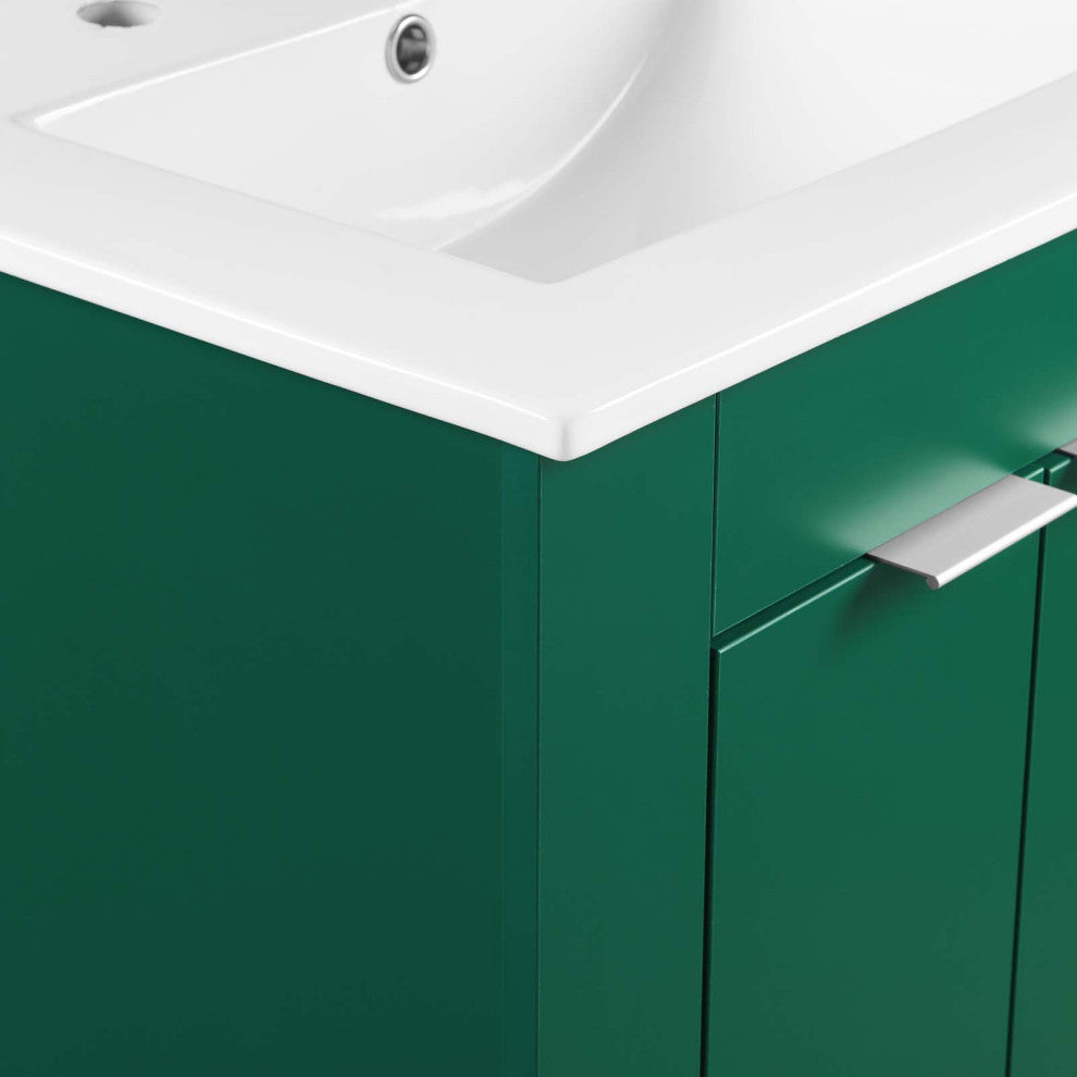 Maybelle 24" Bathroom Vanity-Green White