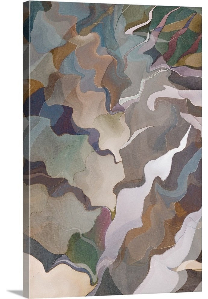 "Odyssey in Sienna" Wrapped Canvas Art Print, 16"x24"x1.5"