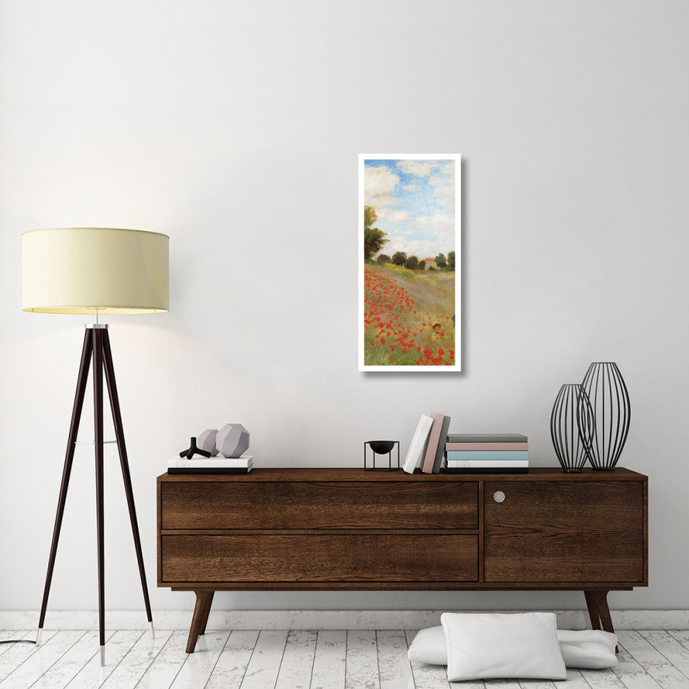 "Field Of Poppies (Les Coquelicots) 1873 (center)" Paper Art, 18"x38"